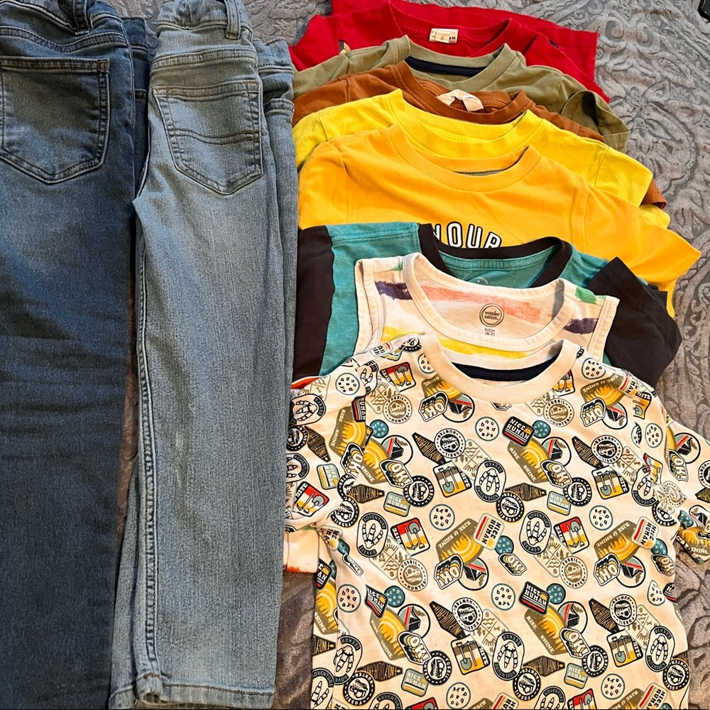 Bundle all fits 6 size 6/7 boy  all  excellent care